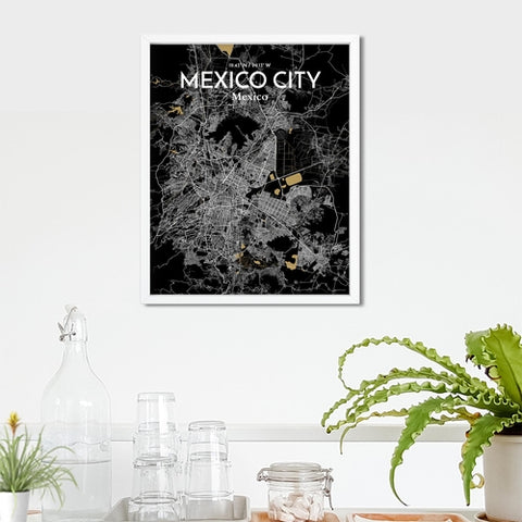 Mexico City Map Poster – Detailed Art Print of CDMX, Mexico City Map Art for Home Decor, Office Decor, and Unique Gifts