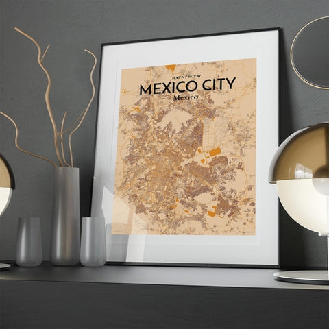 Mexico City Map Poster – Detailed Art Print of CDMX, Mexico City Map Art for Home Decor, Office Decor, and Unique Gifts