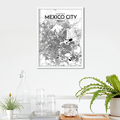 Mexico City Map Poster – Detailed Art Print of CDMX, Mexico City Map Art for Home Decor, Office Decor, and Unique Gifts