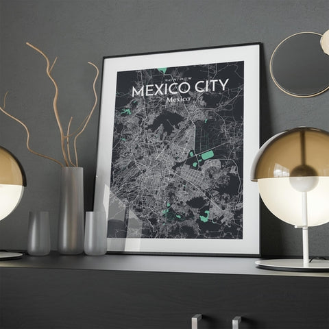 Mexico City Map Poster – Detailed Art Print of CDMX, Mexico City Map Art for Home Decor, Office Decor, and Unique Gifts