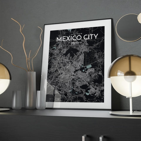 Mexico City Map Poster – Detailed Art Print of CDMX, Mexico City Map Art for Home Decor, Office Decor, and Unique Gifts