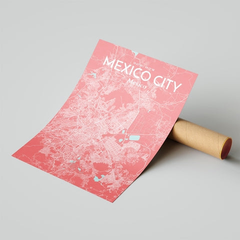 Mexico City Map Poster – Detailed Art Print of CDMX, Mexico City Map Art for Home Decor, Office Decor, and Unique Gifts