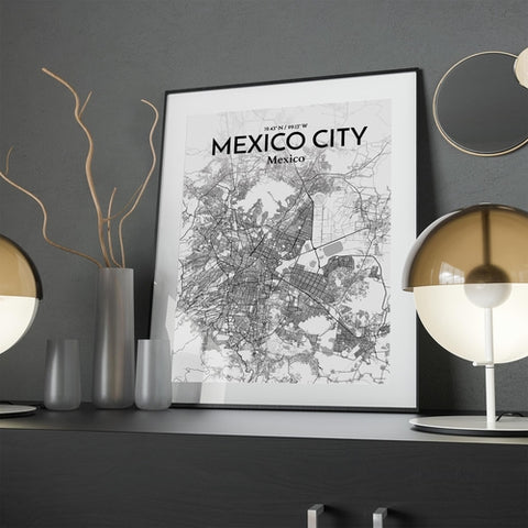 Mexico City Map Poster – Detailed Art Print of CDMX, Mexico City Map Art for Home Decor, Office Decor, and Unique Gifts