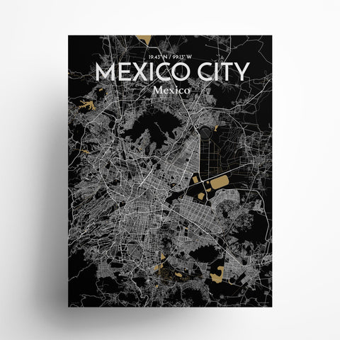 Mexico City Map Poster – Detailed Art Print of CDMX, Mexico City Map Art for Home Decor, Office Decor, and Unique Gifts