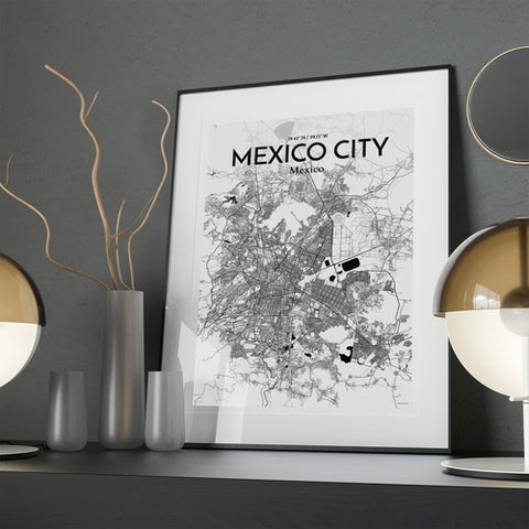 Mexico City Map Poster – Detailed Art Print of CDMX, Mexico City Map Art for Home Decor, Office Decor, and Unique Gifts