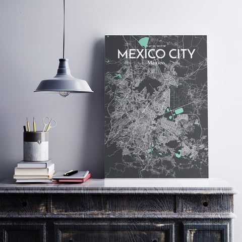 Mexico City Map Poster – Detailed Art Print of CDMX, Mexico City Map Art for Home Decor, Office Decor, and Unique Gifts