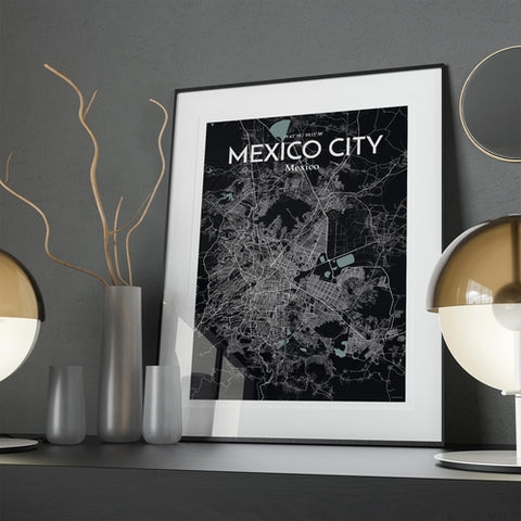 Mexico City Map Poster – Detailed Art Print of CDMX, Mexico City Map Art for Home Decor, Office Decor, and Unique Gifts