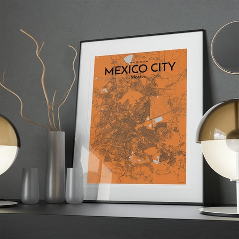 Mexico City Map Poster – Detailed Art Print of CDMX, Mexico City Map Art for Home Decor, Office Decor, and Unique Gifts