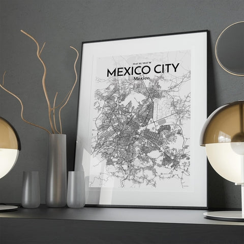 Mexico City Map Poster – Detailed Art Print of CDMX, Mexico City Map Art for Home Decor, Office Decor, and Unique Gifts