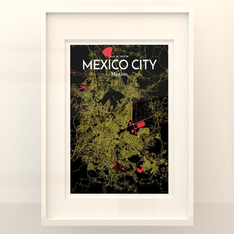 Mexico City Map Poster – Detailed Art Print of CDMX, Mexico City Map Art for Home Decor, Office Decor, and Unique Gifts