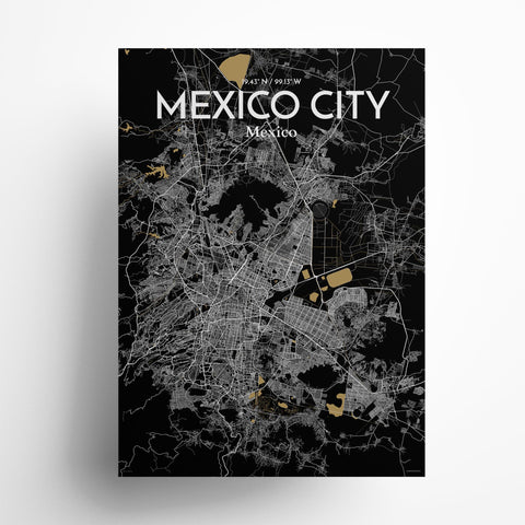 Mexico City Map Poster – Detailed Art Print of CDMX, Mexico City Map Art for Home Decor, Office Decor, and Unique Gifts