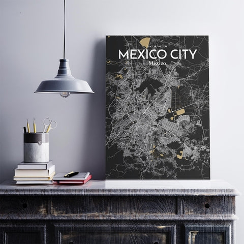 Mexico City Map Poster – Detailed Art Print of CDMX, Mexico City Map Art for Home Decor, Office Decor, and Unique Gifts