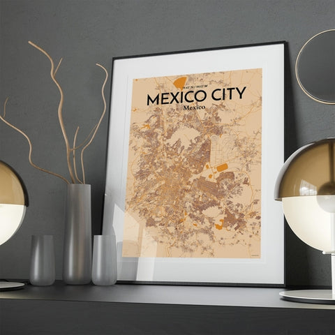 Mexico City Map Poster – Detailed Art Print of CDMX, Mexico City Map Art for Home Decor, Office Decor, and Unique Gifts