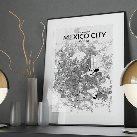 Mexico City Map Poster – Detailed Art Print of CDMX, Mexico City Map Art for Home Decor, Office Decor, and Unique Gifts