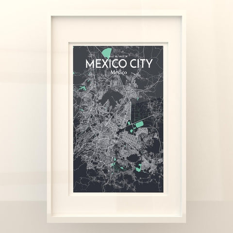 Mexico City Map Poster – Detailed Art Print of CDMX, Mexico City Map Art for Home Decor, Office Decor, and Unique Gifts