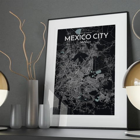 Mexico City Map Poster – Detailed Art Print of CDMX, Mexico City Map Art for Home Decor, Office Decor, and Unique Gifts