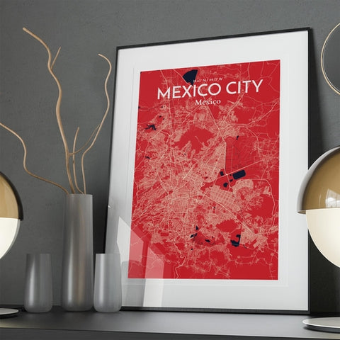 Mexico City Map Poster – Detailed Art Print of CDMX, Mexico City Map Art for Home Decor, Office Decor, and Unique Gifts