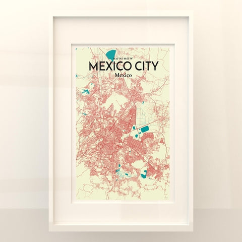 Mexico City Map Poster – Detailed Art Print of CDMX, Mexico City Map Art for Home Decor, Office Decor, and Unique Gifts