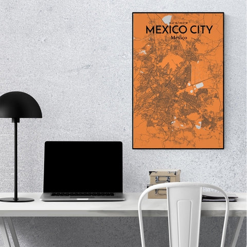 Mexico City Map Poster – Detailed Art Print of CDMX, Mexico City Map Art for Home Decor, Office Decor, and Unique Gifts