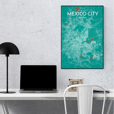 Mexico City Map Poster – Detailed Art Print of CDMX, Mexico City Map Art for Home Decor, Office Decor, and Unique Gifts