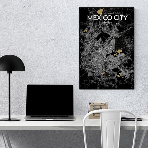 Mexico City Map Poster – Detailed Art Print of CDMX, Mexico City Map Art for Home Decor, Office Decor, and Unique Gifts