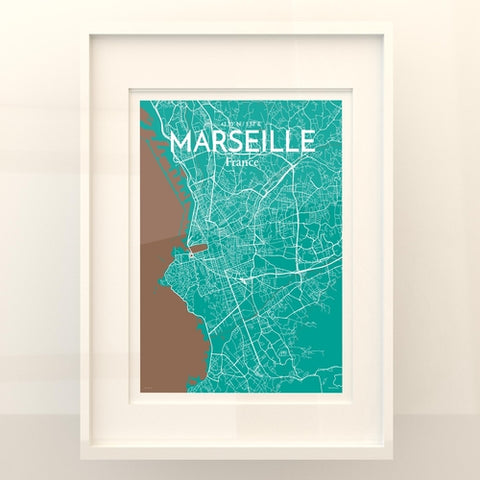 Marseille City Map Poster – Detailed Art Print of Marseille, South of France City Map Art for Home Decor, Office Decor, and Unique Gifts