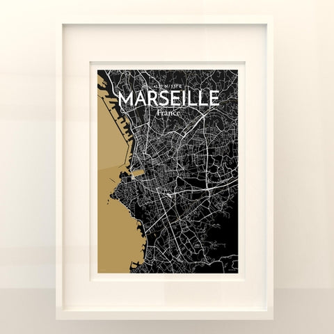 Marseille City Map Poster – Detailed Art Print of Marseille, South of France City Map Art for Home Decor, Office Decor, and Unique Gifts