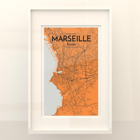 Marseille City Map Poster – Detailed Art Print of Marseille, South of France City Map Art for Home Decor, Office Decor, and Unique Gifts