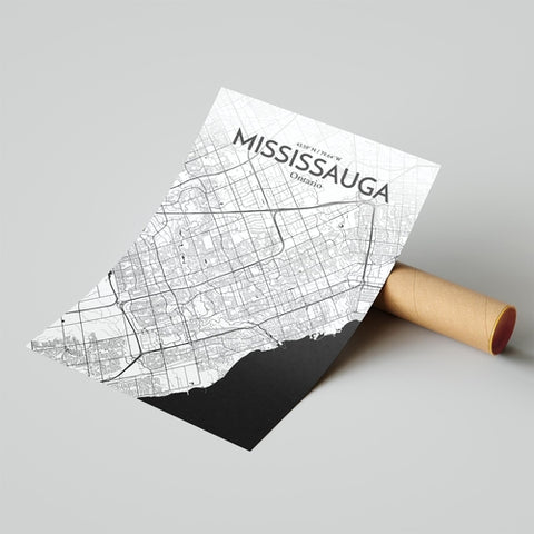 Mississauga City Map Poster – Detailed Art Print of Mississauga, Ontario for Home Decor, Office Decor, Travel Art, and Unique Gifts