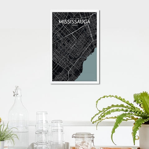 Mississauga City Map Poster – Detailed Art Print of Mississauga, Ontario for Home Decor, Office Decor, Travel Art, and Unique Gifts