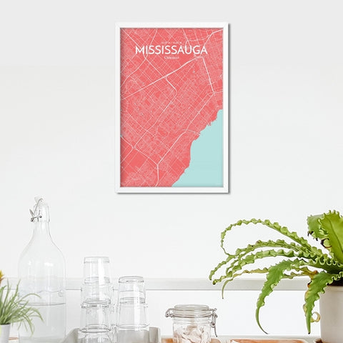 Mississauga City Map Poster – Detailed Art Print of Mississauga, Ontario for Home Decor, Office Decor, Travel Art, and Unique Gifts