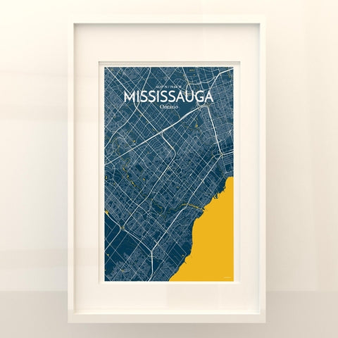 Mississauga City Map Poster – Detailed Art Print of Mississauga, Ontario for Home Decor, Office Decor, Travel Art, and Unique Gifts