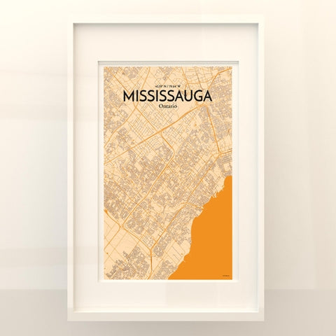 Mississauga City Map Poster – Detailed Art Print of Mississauga, Ontario for Home Decor, Office Decor, Travel Art, and Unique Gifts