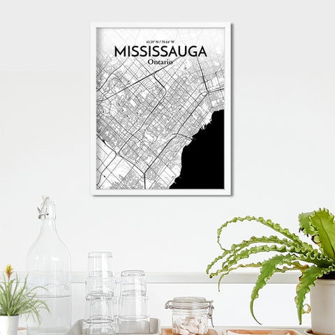 Mississauga City Map Poster – Detailed Art Print of Mississauga, Ontario for Home Decor, Office Decor, Travel Art, and Unique Gifts