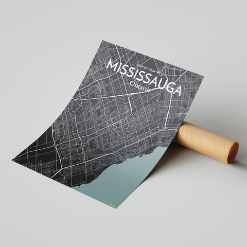 Mississauga City Map Poster – Detailed Art Print of Mississauga, Ontario for Home Decor, Office Decor, Travel Art, and Unique Gifts