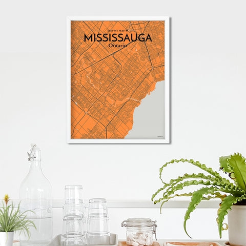 Mississauga City Map Poster – Detailed Art Print of Mississauga, Ontario for Home Decor, Office Decor, Travel Art, and Unique Gifts