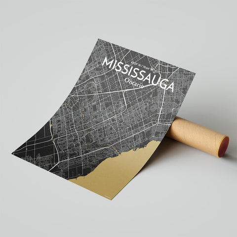 Mississauga City Map Poster – Detailed Art Print of Mississauga, Ontario for Home Decor, Office Decor, Travel Art, and Unique Gifts