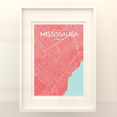 Mississauga City Map Poster – Detailed Art Print of Mississauga, Ontario for Home Decor, Office Decor, Travel Art, and Unique Gifts