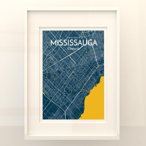 Mississauga City Map Poster – Detailed Art Print of Mississauga, Ontario for Home Decor, Office Decor, Travel Art, and Unique Gifts