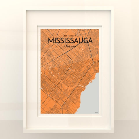 Mississauga City Map Poster – Detailed Art Print of Mississauga, Ontario for Home Decor, Office Decor, Travel Art, and Unique Gifts