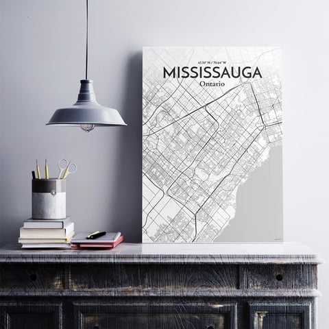 Mississauga City Map Poster – Detailed Art Print of Mississauga, Ontario for Home Decor, Office Decor, Travel Art, and Unique Gifts