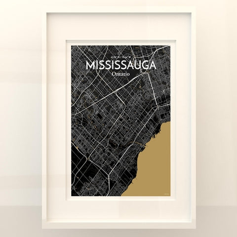 Mississauga City Map Poster – Detailed Art Print of Mississauga, Ontario for Home Decor, Office Decor, Travel Art, and Unique Gifts