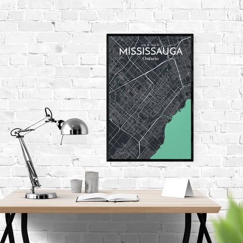 Mississauga City Map Poster – Detailed Art Print of Mississauga, Ontario for Home Decor, Office Decor, Travel Art, and Unique Gifts