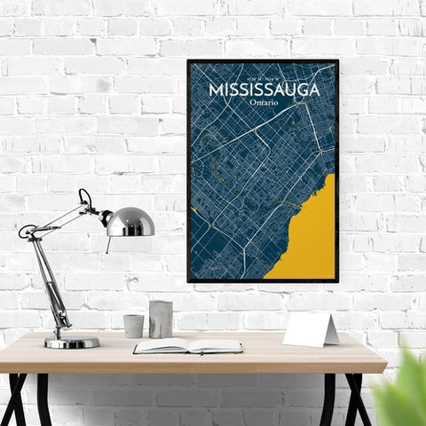 Mississauga City Map Poster – Detailed Art Print of Mississauga, Ontario for Home Decor, Office Decor, Travel Art, and Unique Gifts