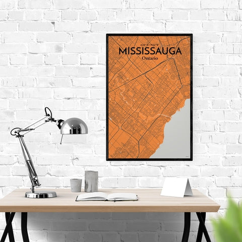 Mississauga City Map Poster – Detailed Art Print of Mississauga, Ontario for Home Decor, Office Decor, Travel Art, and Unique Gifts