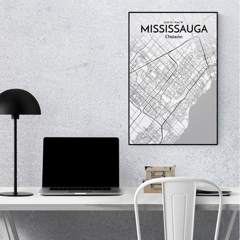 Mississauga City Map Poster – Detailed Art Print of Mississauga, Ontario for Home Decor, Office Decor, Travel Art, and Unique Gifts