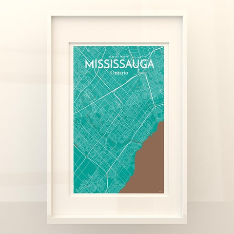 Mississauga City Map Poster – Detailed Art Print of Mississauga, Ontario for Home Decor, Office Decor, Travel Art, and Unique Gifts