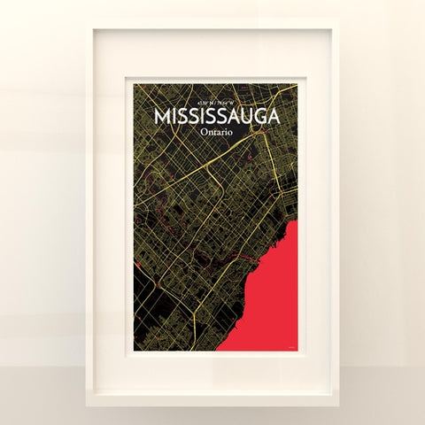 Mississauga City Map Poster – Detailed Art Print of Mississauga, Ontario for Home Decor, Office Decor, Travel Art, and Unique Gifts