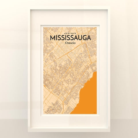 Mississauga City Map Poster – Detailed Art Print of Mississauga, Ontario for Home Decor, Office Decor, Travel Art, and Unique Gifts