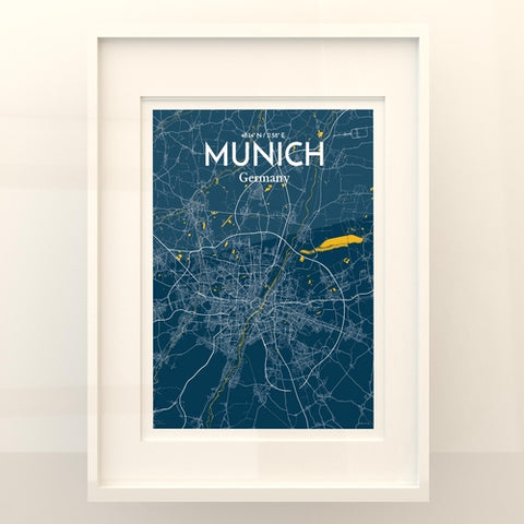 Munich City Map Poster – Detailed Art Print of Munich, German City Map Art for Home Decor, Office Decor, and Unique Gifts